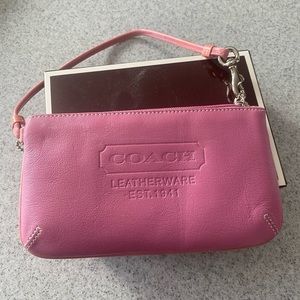 Pink Coach wristlet NWT